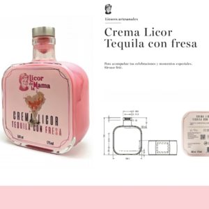 Crema Licor Tequila con Fresa 500ml