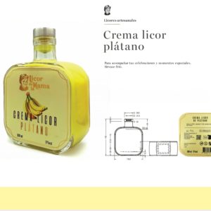 Licor Crema de Plátano 500ml